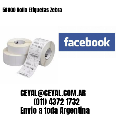56000 Rollo Etiquetas Zebra