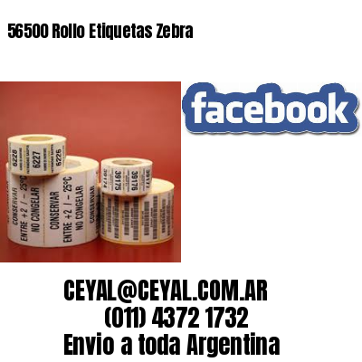 56500 Rollo Etiquetas Zebra