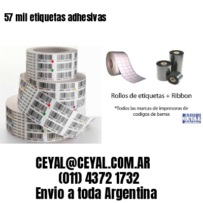 57 mil etiquetas adhesivas