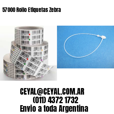 57000 Rollo Etiquetas Zebra