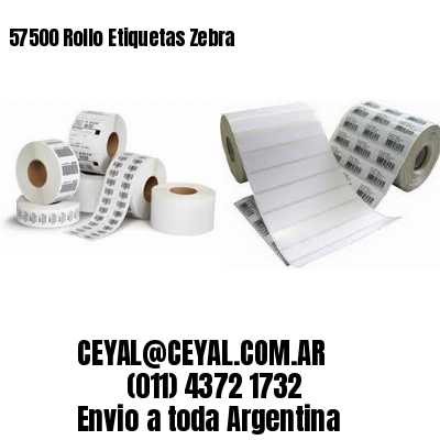 57500 Rollo Etiquetas Zebra