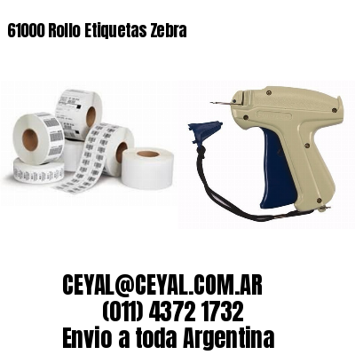 61000 Rollo Etiquetas Zebra