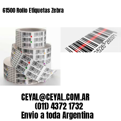 61500 Rollo Etiquetas Zebra