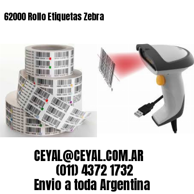 62000 Rollo Etiquetas Zebra