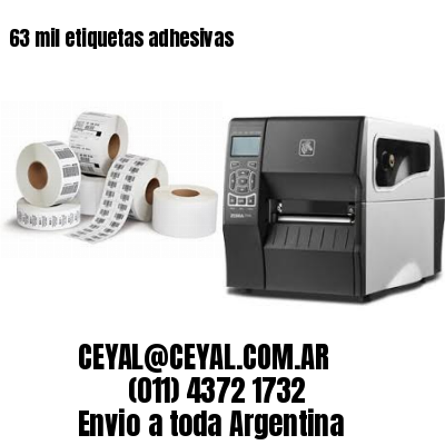 63 mil etiquetas adhesivas