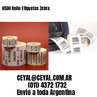 6500 Rollo Etiquetas Zebra