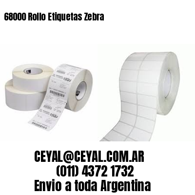 68000 Rollo Etiquetas Zebra