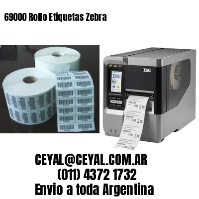 69000 Rollo Etiquetas Zebra