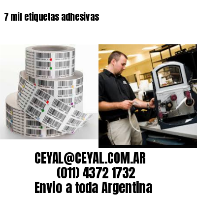 7 mil etiquetas adhesivas