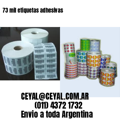 73 mil etiquetas adhesivas