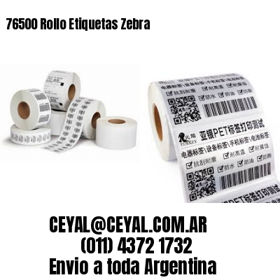 76500 Rollo Etiquetas Zebra