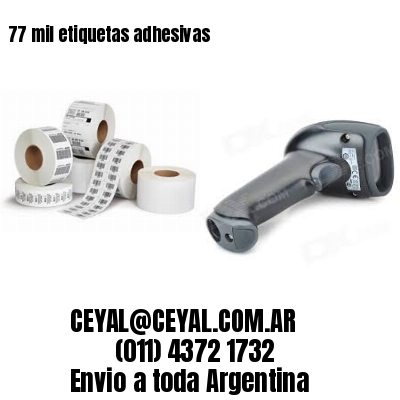 77 mil etiquetas adhesivas