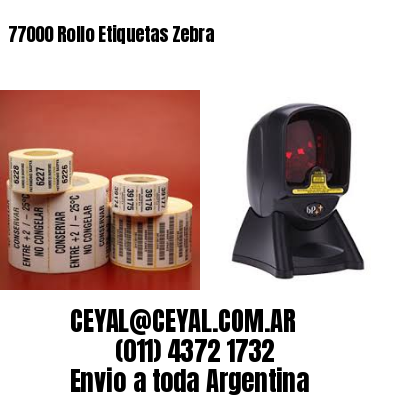 77000 Rollo Etiquetas Zebra