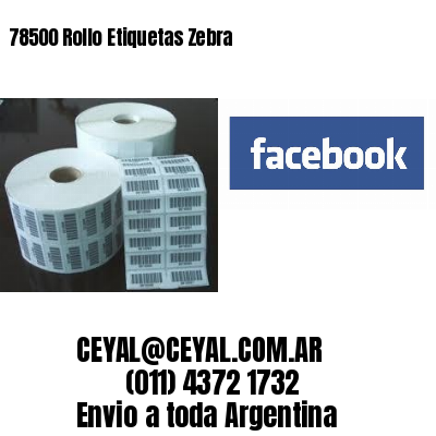 78500 Rollo Etiquetas Zebra