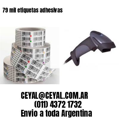 79 mil etiquetas adhesivas