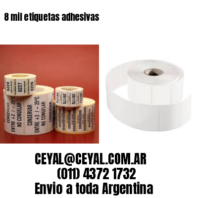 8 mil etiquetas adhesivas