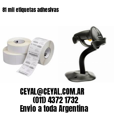 81 mil etiquetas adhesivas