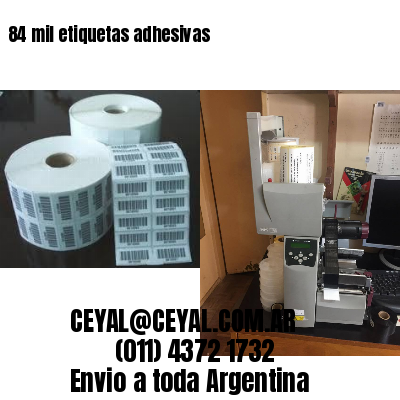 84 mil etiquetas adhesivas