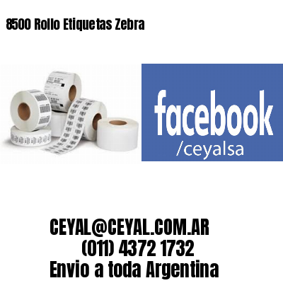 8500 Rollo Etiquetas Zebra