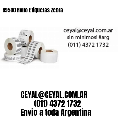 89500 Rollo Etiquetas Zebra