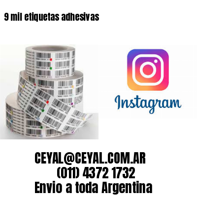9 mil etiquetas adhesivas