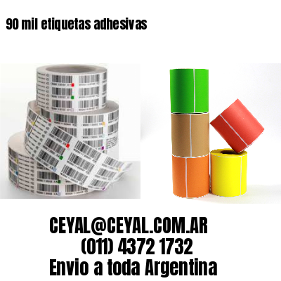 90 mil etiquetas adhesivas