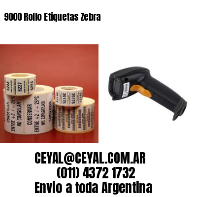 9000 Rollo Etiquetas Zebra