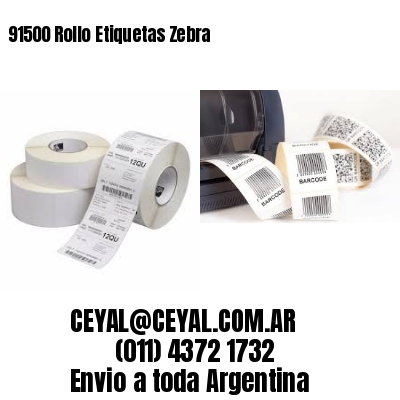 91500 Rollo Etiquetas Zebra