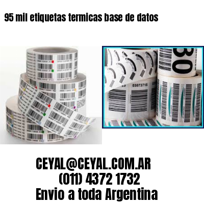 95 mil etiquetas termicas base de datos