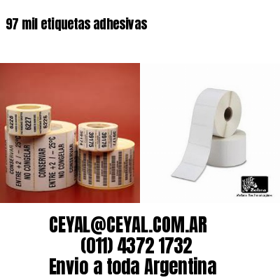 97 mil etiquetas adhesivas