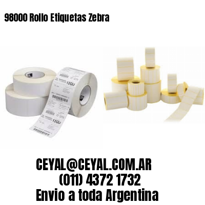 98000 Rollo Etiquetas Zebra