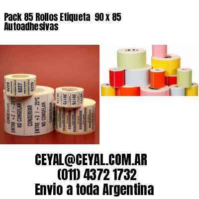 Pack 85 Rollos Etiqueta  90 x 85 Autoadhesivas
