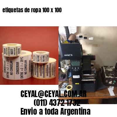 etiquetas de ropa 100 x 100