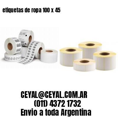 etiquetas de ropa 100 x 45