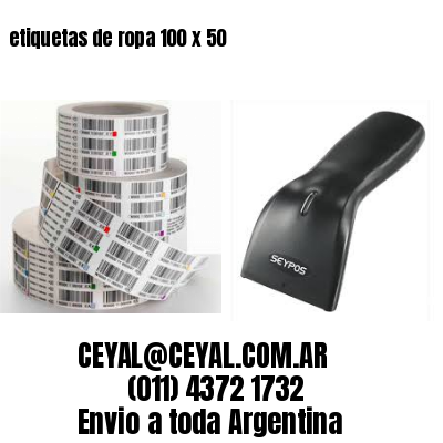 etiquetas de ropa 100 x 50