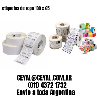 etiquetas de ropa 100 x 65
