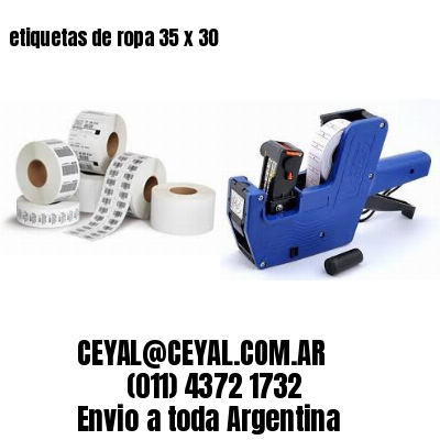 etiquetas de ropa 35 x 30