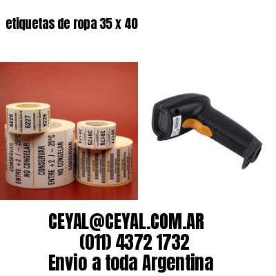 etiquetas de ropa 35 x 40