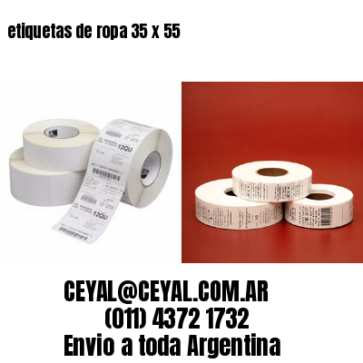 etiquetas de ropa 35 x 55