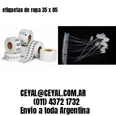 etiquetas de ropa 35 x 85