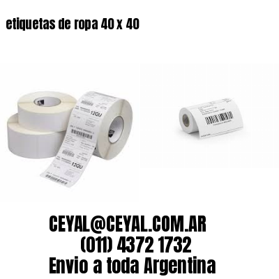 etiquetas de ropa 40 x 40