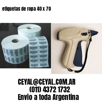 etiquetas de ropa 40 x 70