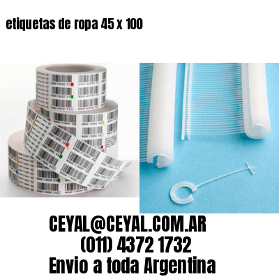 etiquetas de ropa 45 x 100