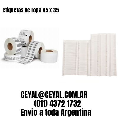 etiquetas de ropa 45 x 35