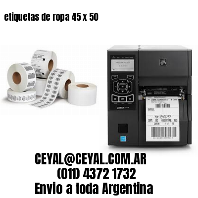 etiquetas de ropa 45 x 50