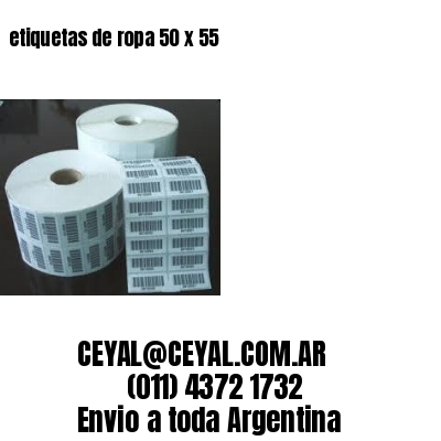 etiquetas de ropa 50 x 55