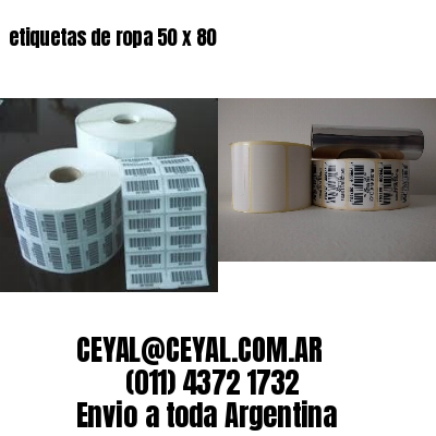 etiquetas de ropa 50 x 80