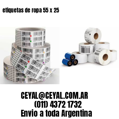 etiquetas de ropa 55 x 25