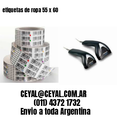 etiquetas de ropa 55 x 60
