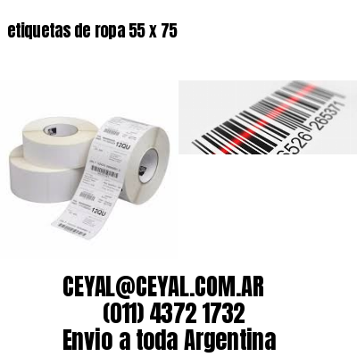 etiquetas de ropa 55 x 75